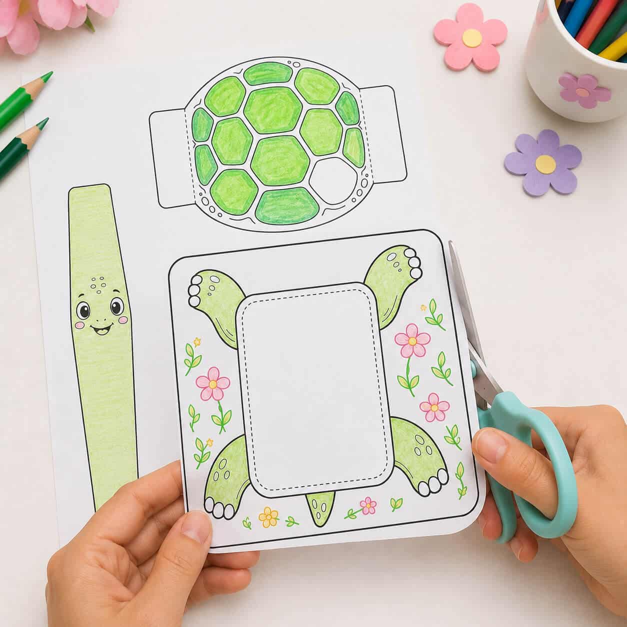 Making Turle How to Make a Cute 3D Paper Turtle Craft for Kids - Nunitoys