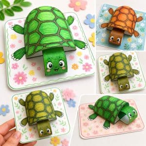How to Make a 3D Paper Turtle Craft Step by Step