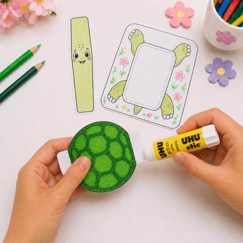 How to Make a Cute 3D Paper Turtle Craft