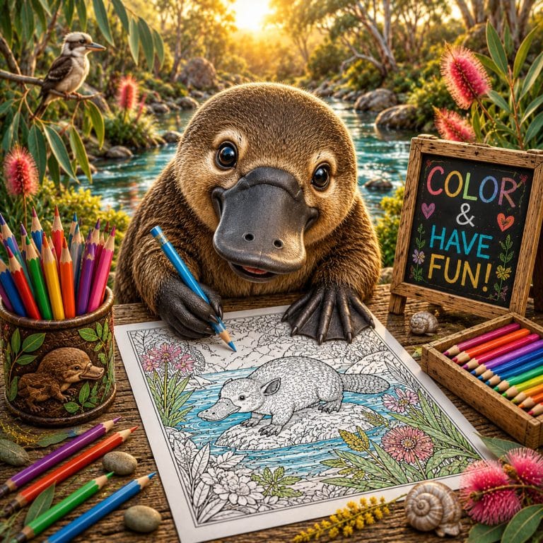 Platypus Coloring Pages