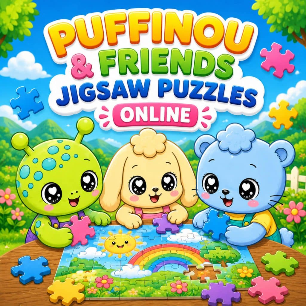 Puffinou & Friends Kawaii Jigsaw Puzzle Online