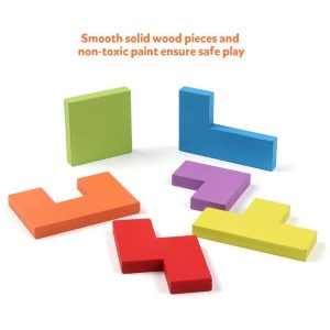 Wooden Blocks Puzzle for Kids – Hands-On Shape, Color and Problem-Solving Play
