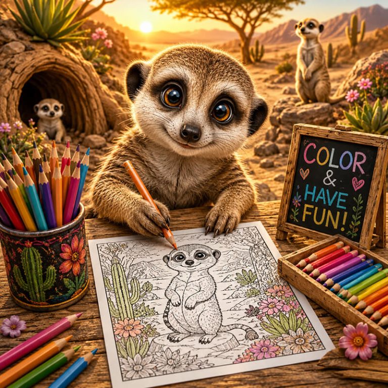 Meerkat Coloring Pages