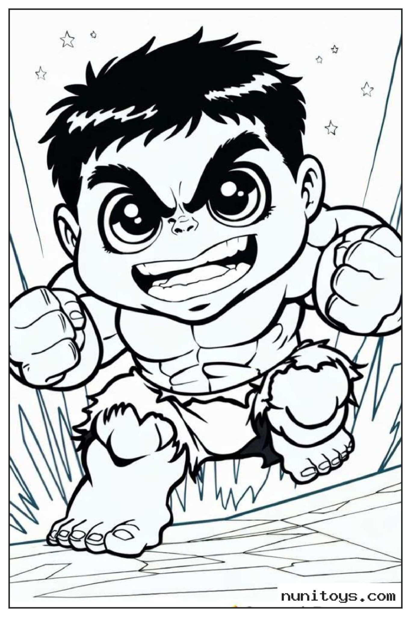 Free Printable Hulk Coloring Pages for Kids - Nunitoys