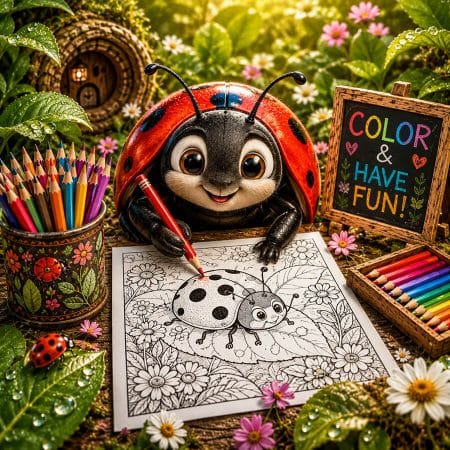 Ladybug Coloring Pages