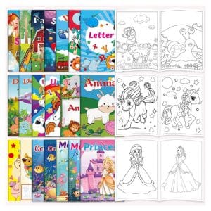 Pack de 20 cahiers de coloriage pour enfants 2 à 8 ans