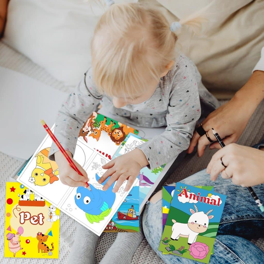 Pack de 20 cahiers de coloriage pour enfants 2 à 8 ans