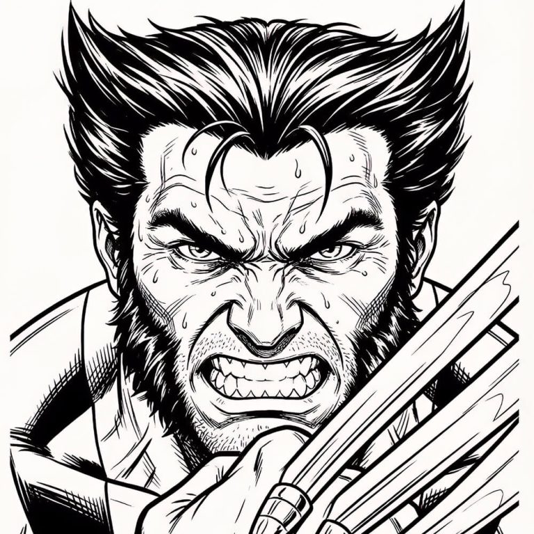 Free Printable Wolverine Coloring Pages for Kids