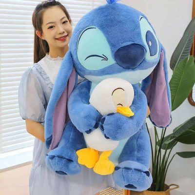 Stitch Plush Hugging Duck