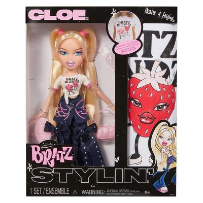Muñeca Bratz Stylin’ Cloe con Camiseta Personalizable y Accesorios de Moda