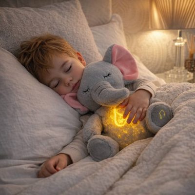 Breathing Elephant Plush Toy for Babies
