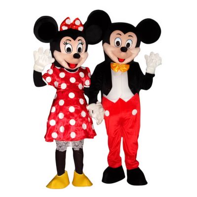 Costume of Mickey and Minnie Mouse for adults