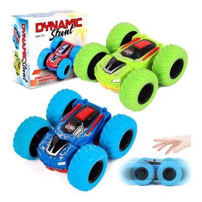 Coche de Juguete de Doble Cara con Ruedas Giratorias para Niños