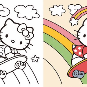 Páginas para colorear de Hello Kitty