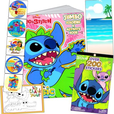 Stitch Coloring Pages & Sticker Activity Book – Creative Activities for Kids