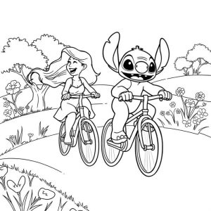 páginas para colorear de Lilo & Stitch