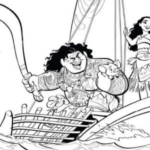 páginas para colorear de Moana